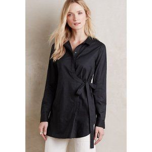 HD in Paris by Anthro | Knotted Poplin Wrap Tunic